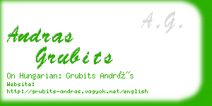 andras grubits business card